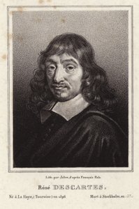 Portret van Rene Descartes door Frans Hals