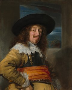 Portret van een lid van de Haarlemse schutterij door Frans Hals