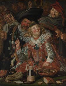 Vastenavondvierders (Het Vrolijke Gezelschap) door Frans Hals