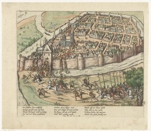 Inname van Neuss, 1585 door Frans Hogenberg