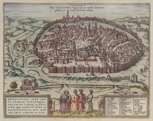 De Jeruzalem Kaart Uit: Jansson, Jan. Illustriorum Hispaniae urbium tabulae, Amsterdam, 1657