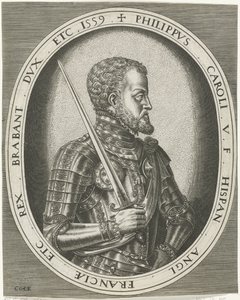 Portret van koning Filips II van Spanje door Frans Huys