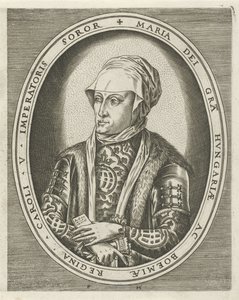 Portret van landvoogdes Maria van Hongarije door Frans Huys