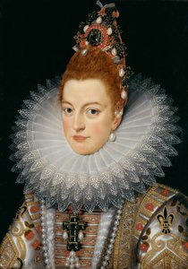 Aartshertogin Isabella, ca. 1601-20 door Frans II (after) Pourbus