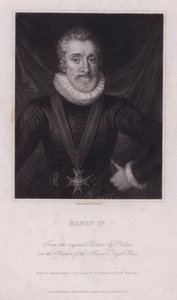 Hendrik IV, koning van Frankrijk (gravure) door Frans II (after) Pourbus