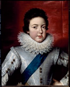 Portret van Lodewijk XIII, Koning van Frankrijk en Navarra, ca. 1616 door Frans II Pourbus