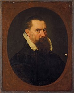 Portret van een bebaarde heer, 1574 door Frans I Pourbus