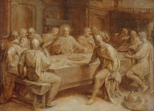 Het Laatste Avondmaal door Frans I Pourbus