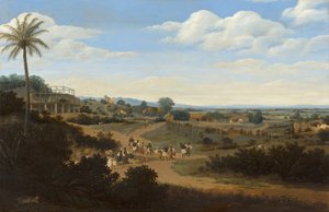 Braziliaans landschap met een huis in aanbouw, ca. 1655-60