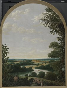 Landschap in Brazilië door Frans Jansz Post