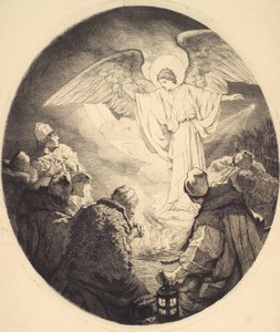 De aankondiging aan de herders door Frans Schwartz