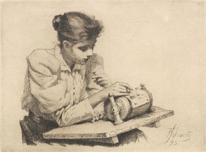 De kantwerkster
