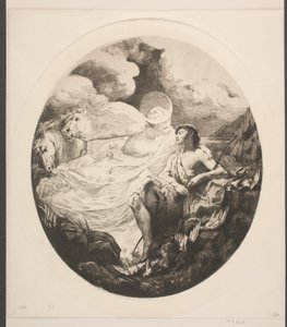 Selene en Endymion door Frans Schwartz
