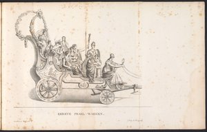 Eerste praalwagen in de optocht voor de Heilige Rombout, 1825 door Frans Vervloet