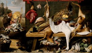Marktscène aan een kade door Frans and workshop Snyders