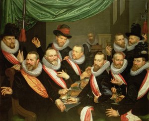 Banket van de officieren en onderofficieren van de burgerwacht van San Jorge