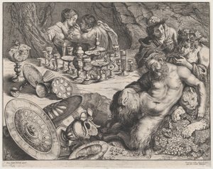 Bacchus en Dronken Silenus