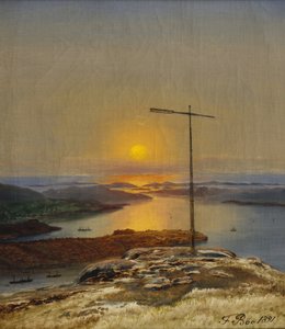Uitzicht vanaf Sandviksfjellet, Bergen door Frants Diderik Boe