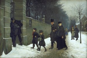 Een begrafenis door Frants Henningsen