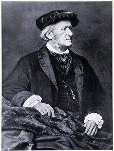 Richard Wagner - portret door Franz Hanfstaengl door Franz (after) Hanfstaengl