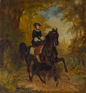 Keizerin Elisabeth van Oostenrijk te paard