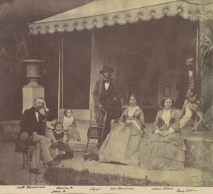 Groepsportret van de Antoine en Höusermann Families door Franz Antoine