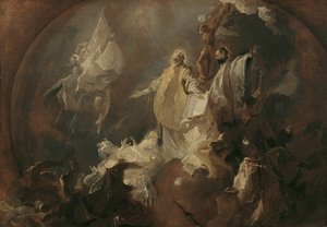 Allegorie op de wereldmissie van de jezuïetenorde door Franz Anton Maulbertsch
