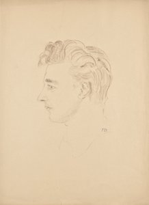 Portretstudie Franz Barwig de Jongere door Franz Barwig d. Ä.