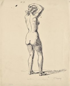 Schets van een badende door Franz Barwig d. Ä.