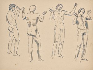 Vier schetsen voor de spreker door Franz Barwig d. Ä.