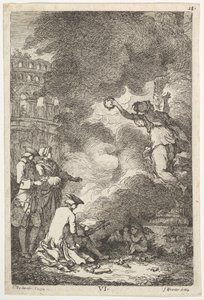 Een bezoek aan Rome in 1764, 1764 door Franz Edmund Weirotter