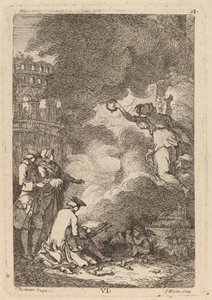 Nella Venuta in Roma: pl. 6 door Franz Edmund Weirotter after Étienne de Lavallée Poussin