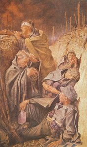 Duitse soldaten ingegraven door Franz Eichhorst