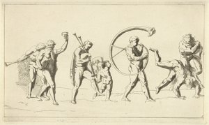 Triomftocht van Bacchus door Franz Ertinger