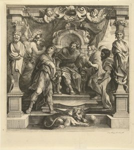 Twist van Achilles met Agamemnon door Franz Ertinger