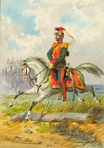 Soldaat te paard door Franz Gerasch