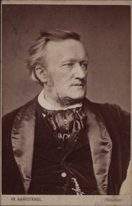 Portret van de componist Richard Wagner 1813-1883, voor 1877 door Franz Hanfstaengl