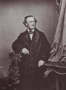 Richard Wagner, Duitse componist, 1860s door Franz Hanfstaengl
