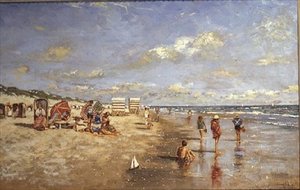 Op het strand