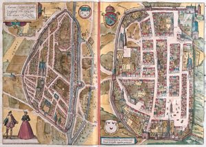 Chartres en Chateaudun, Frankrijk door Franz Hogenberg