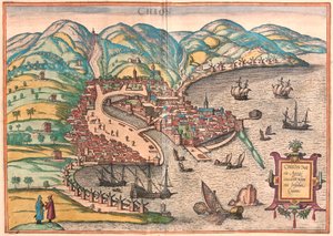 Chios of Chio, Griekenland (gravure)