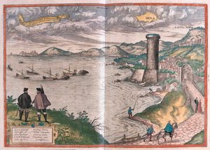 Gaeta of Gaete, Italië (gravure)