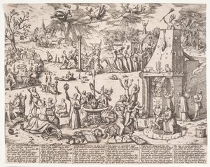 Heksensabbat door Franz Hogenberg