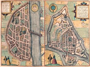 Macon - Chalons sur Saone, Frankrijk (gravure)