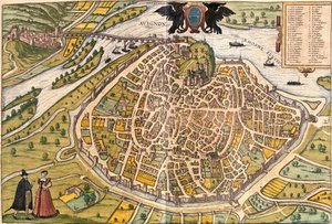 Plan van Avignon, Frankrijk door Franz Hogenberg