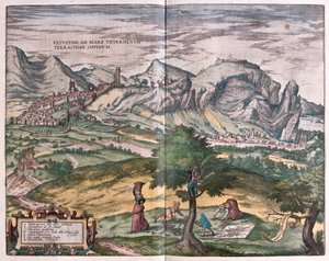 Terracina, Italië door Franz Hogenberg
