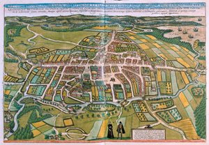 De bisschoppelijke stad Odense, Denemarken