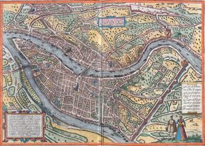 Uitzicht op Lyon (Lugdunum), Frankrijk