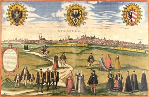 Uitzicht op Neurenberg, Duitsland