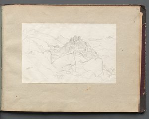 Album met Zichten op Rome en Omgeving, Landschapsstudies, pagina 53a: "Vivaro" door Franz Johann Heinrich Nadorp